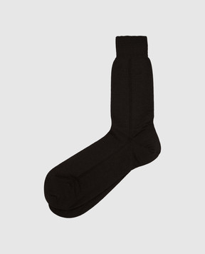 RiminiVeste Коричневые носки из шерсти WN8011EMINENCE