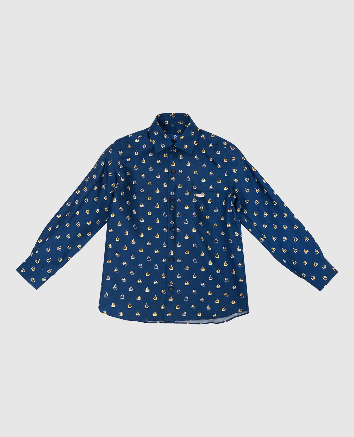 Children's silk shirt in a pattern