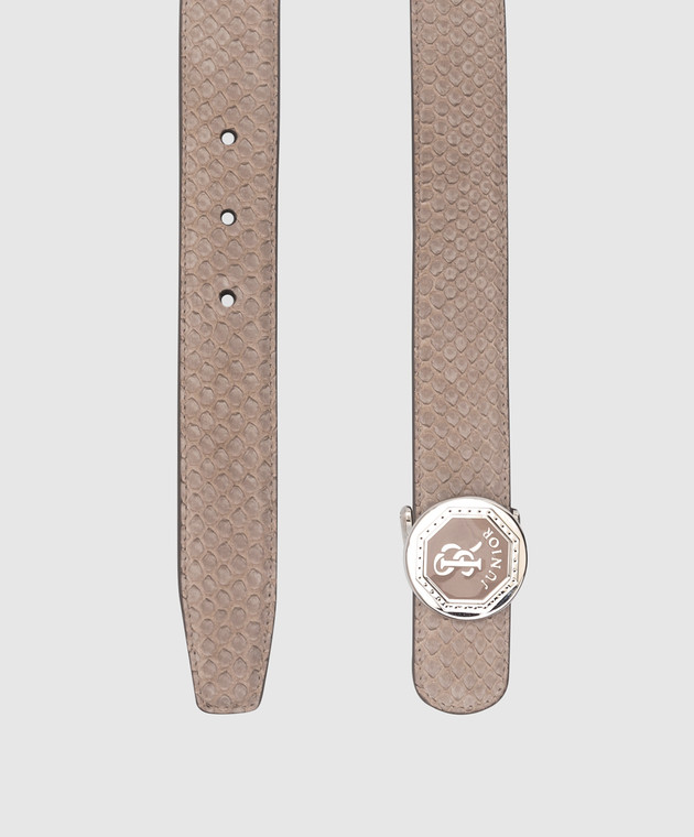 Stefano Ricci Children's beige python leather belt Y301PNC475P image 2