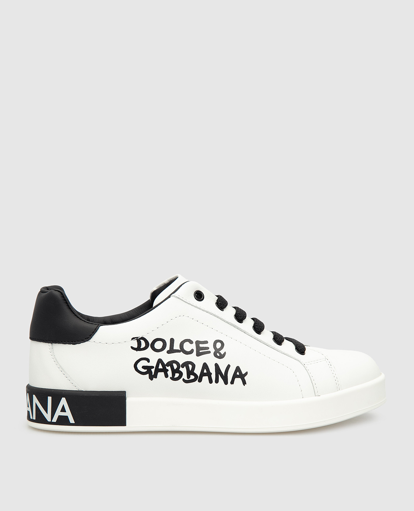 

Детские белые кожаные сникеры Dolce&Gabbana, Белый, Кроссовки