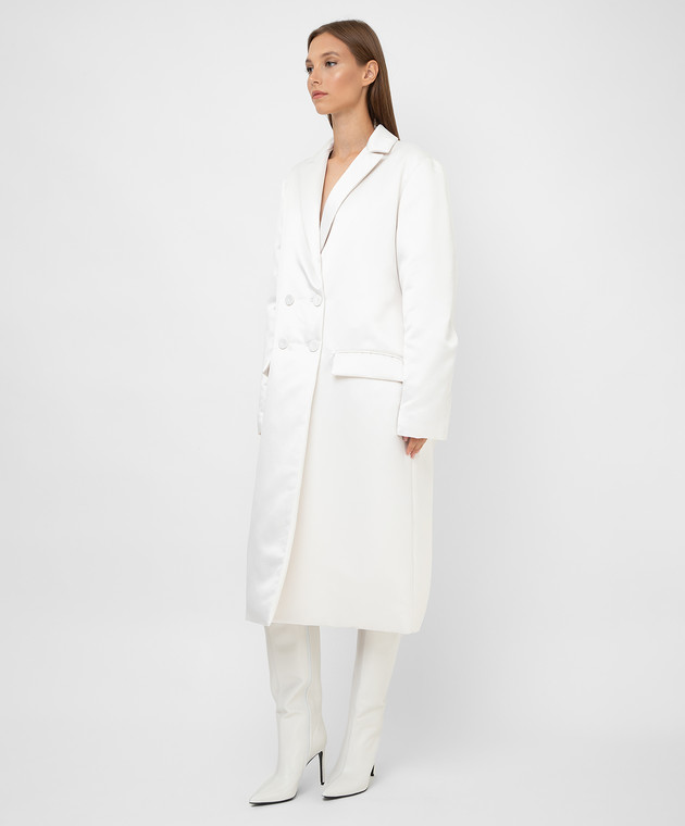 Emilio Pucci Светло-бежевое двубортное пальто 1RYA051R638 изображение 3