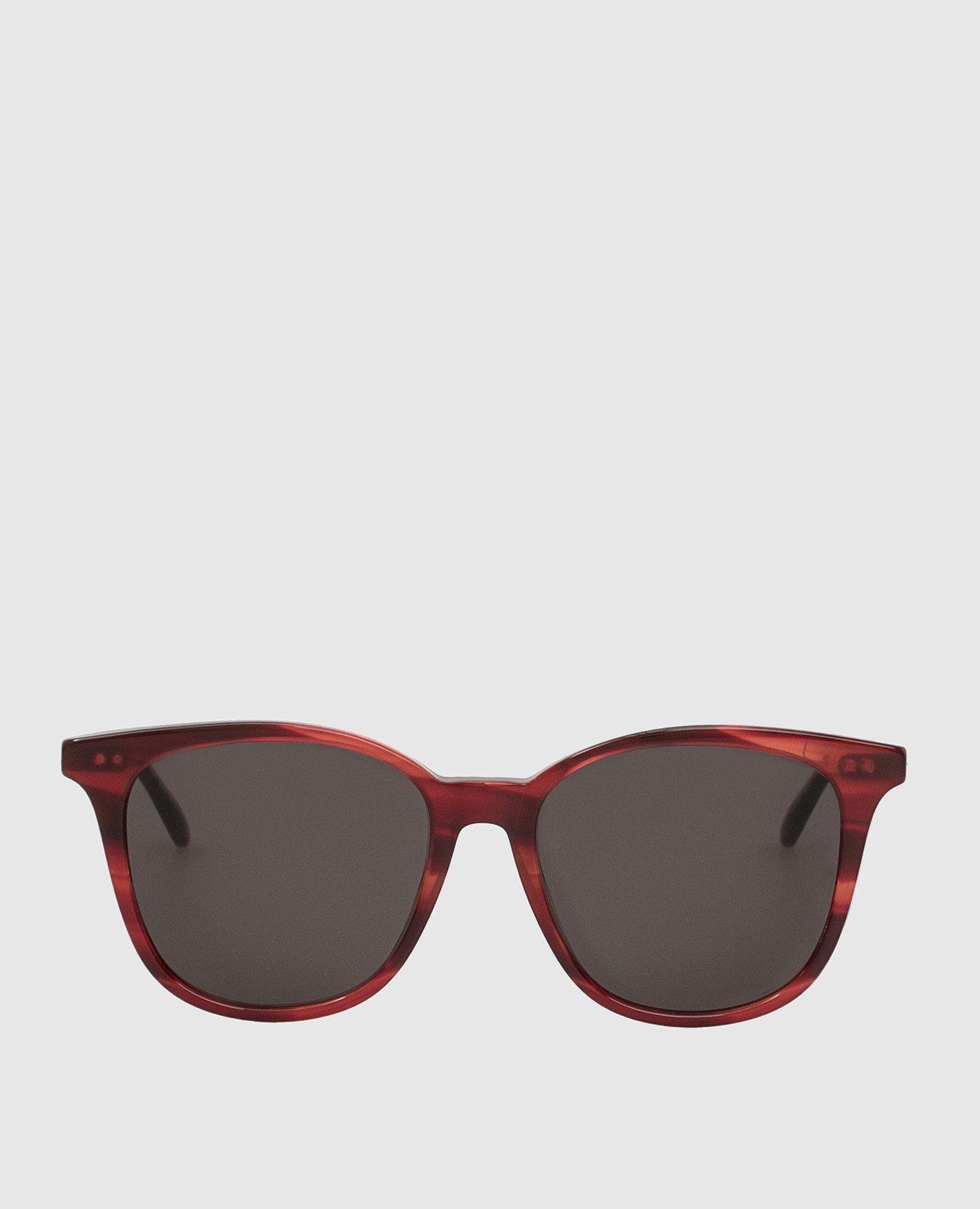 Burgundy sunglasses with intrecciato details