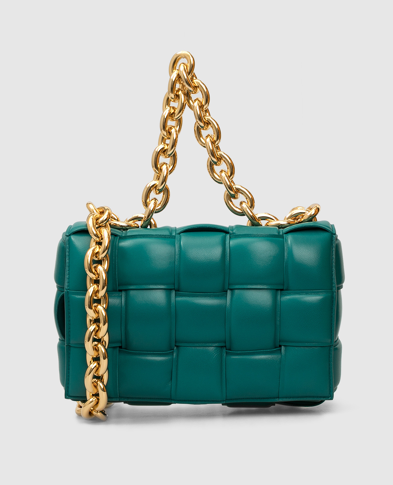 

Сумка-мессенджер Chain Cassette Bottega Veneta, Бирюзовый, Сумки