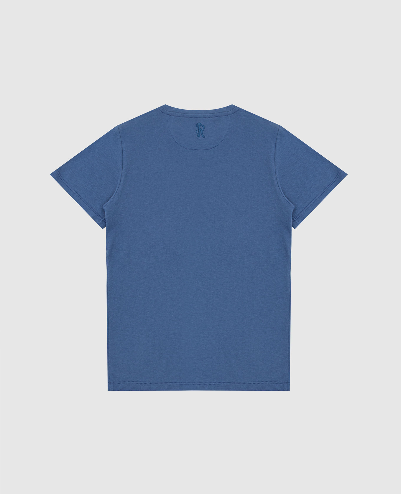 Stefano Ricci Детская синяя футболка с вышивкой YNH7200050803 изображение 2