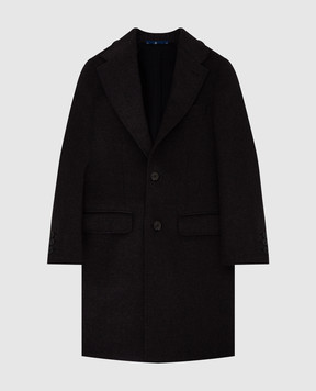 Stefano Ricci Детское темно-серое пальто из кашемира Y1ZS991001HC3435