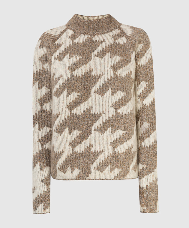 Loro Piana Cashmere sweater in contrast pattern FAL8601