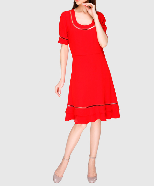 Ermanno Scervino Красное платье D302Q320RVJ изображение 2