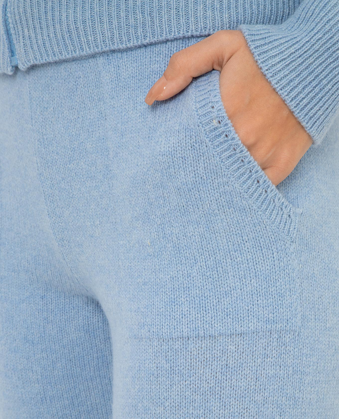 Ermanno Scervino Голубые брюки из шерсти и кашемира D394P500KIR изображение 5