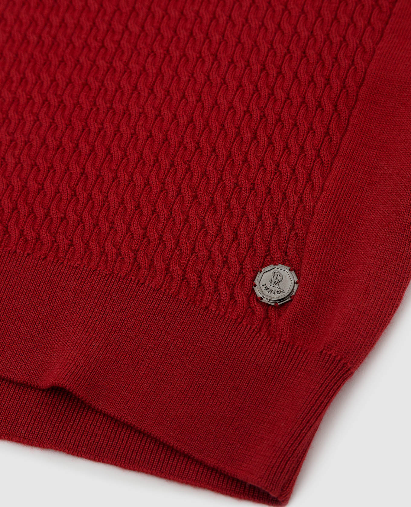 Stefano Ricci Детский светло-бордовый свитер из шерсти в узор KY02026D01Y19414 изображение 3
