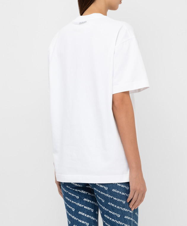 Alexander Wang Футболка с рельефным логотипом UCC1211344 изображение 4