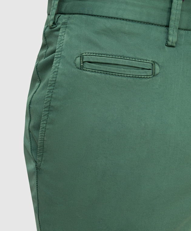 ISAIA Зеленые брюки PNTS72X0016 изображение 5