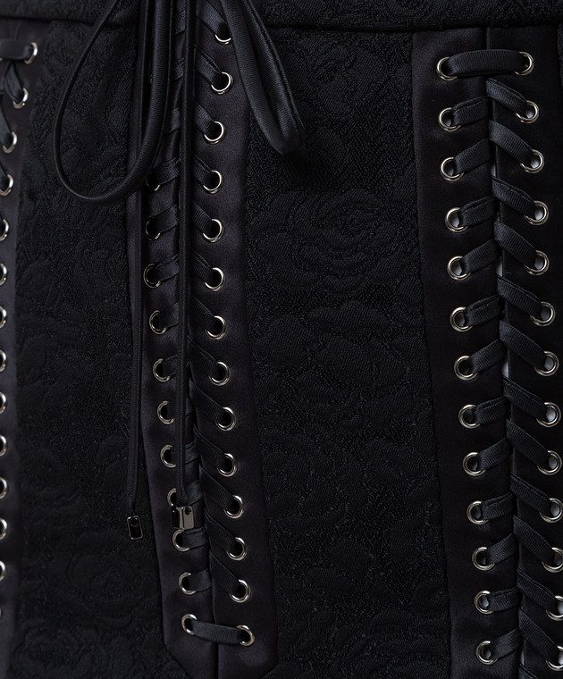 Dolce&Gabbana Чорна спідниця F4BIHTFJRCP зображення 5