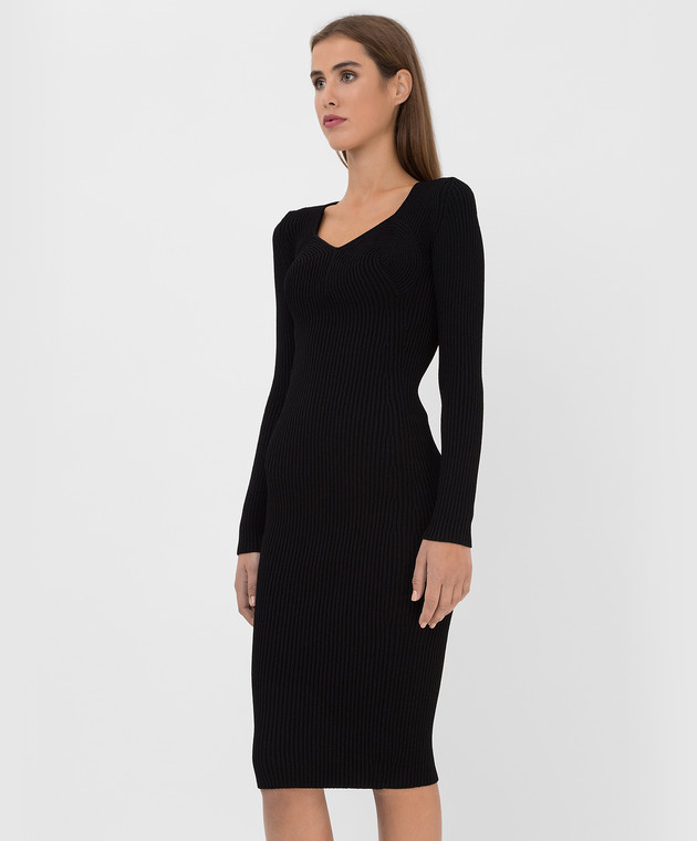 Tom Ford Черное платье в рубчик ACK262YAX310 изображение 3