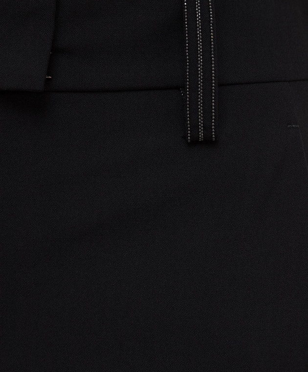 Brunello Cucinelli Черные брюки MP124P6963 изображение 5
