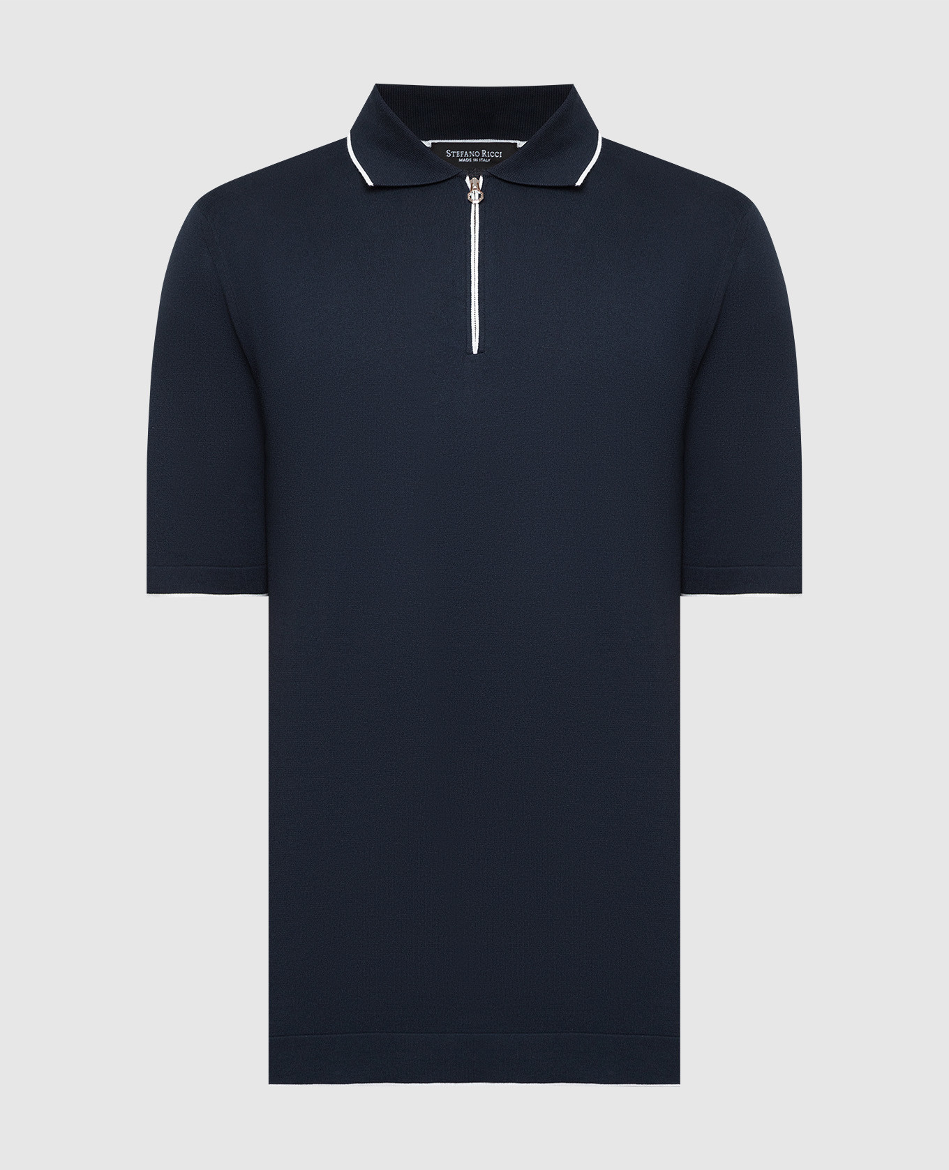 

Темно-синее поло с узором монограммы логотипа, Синий, Поло