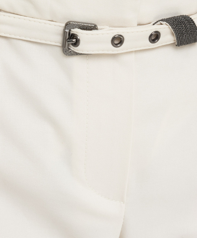 Brunello Cucinelli Светло-бежевые брюки M0F70P7521 изображение 5