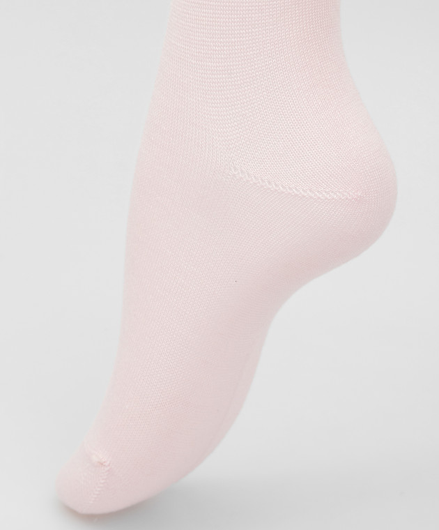 Il Gufo Baby pink tights in cashmere, silk and wool A21ZL001EA400 image 2