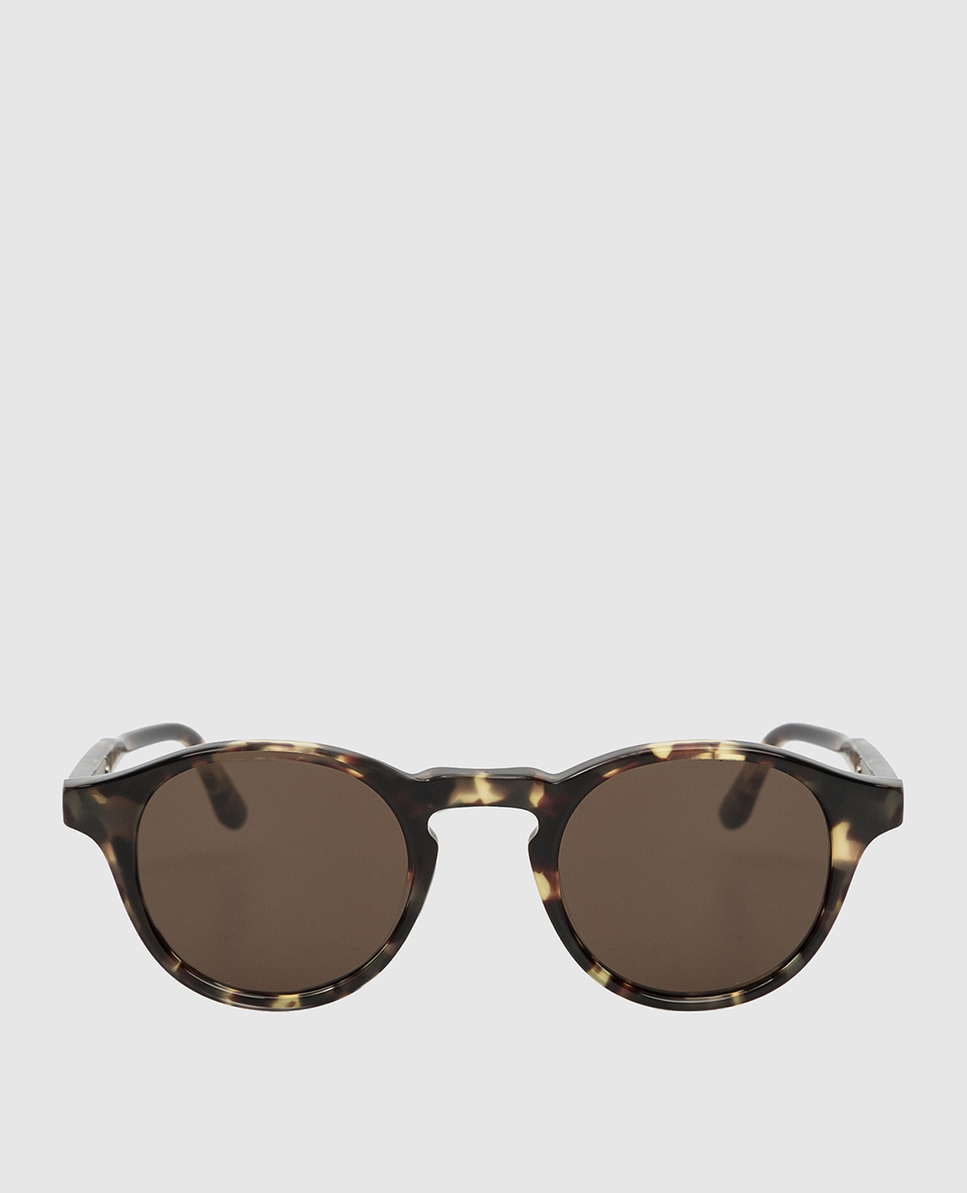 Темно-коричневые солнцезащитные очки в круглой оправе