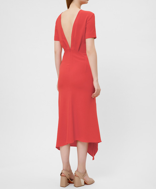 Victoria Beckham Червоне плаття DRMID6847C зображення 4