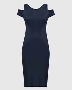 Zac Posen Темно-синее платье 40548253