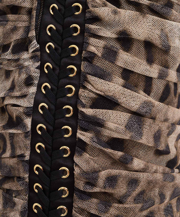 Dolce&Gabbana Бежевое платье F6D9YTFSEGZ изображение 5