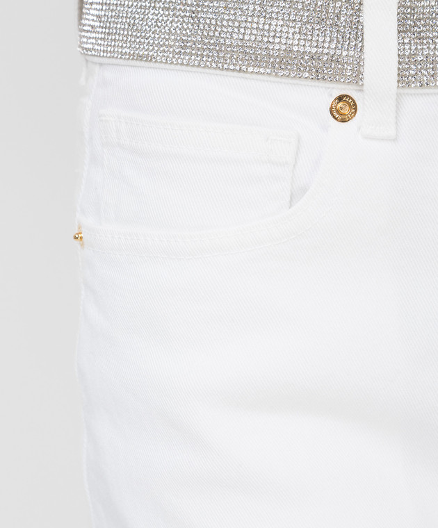 ALEXANDRE VAUTHIER Белые джинсы с кристаллами 211PA1402C изображение 5