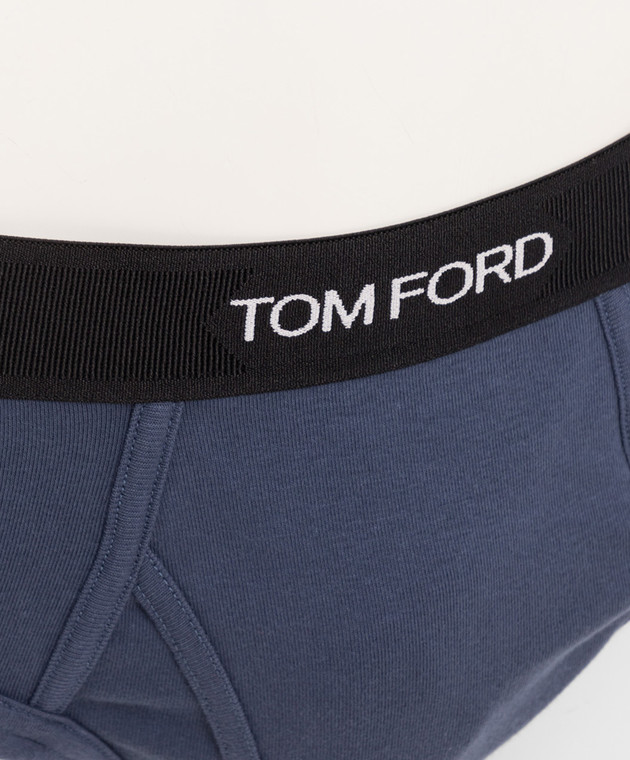 Tom Ford Синие трусы с логотипом T4LC11040 изображение 3