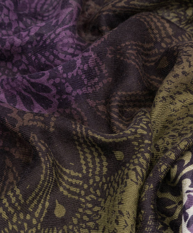 Loro Piana Фіолетовий хустку з кашеміру і шовку F3FAG3853 зображення 3