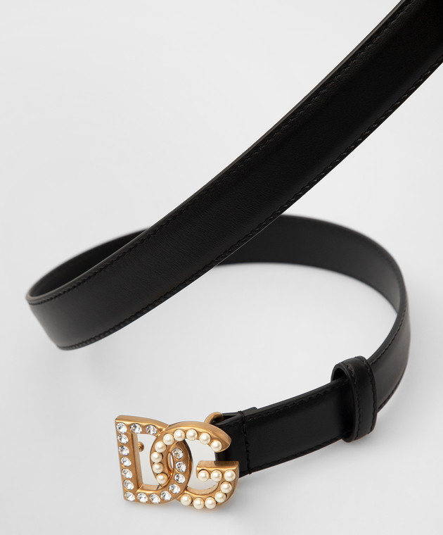 Dolce&Gabbana Кожаный ремень с эмблемой DG BE1447AQ339 изображение 4