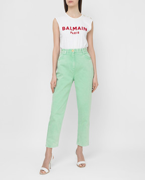 Balmain Зелені джинси VF15700D090