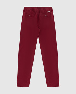 Stefano Ricci Детские бордовые брюки YAT7400030CT002A