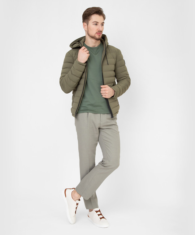 Mackage Оливковая пуховая куртка Mike с эмблемой MIKER изображение 2