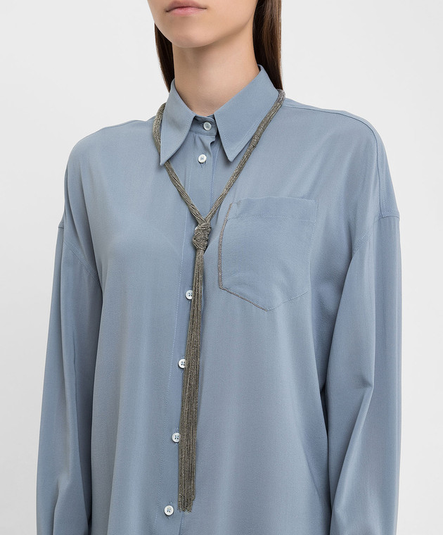 Brunello Cucinelli колье из монили MCOW9G200 изображение 2