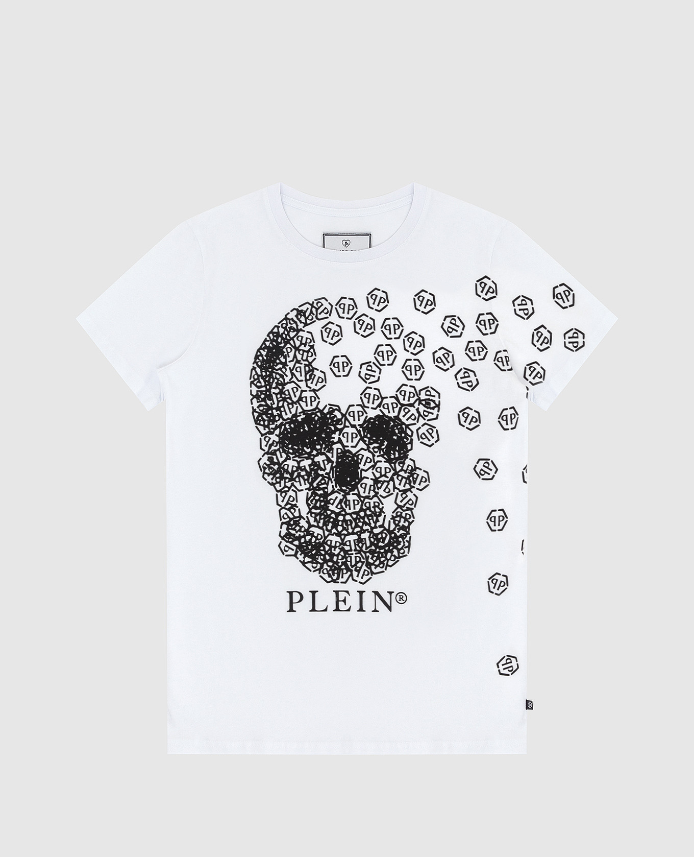 

Детская футболка с принтом Skull Philipp Plein, Белый, Футболки