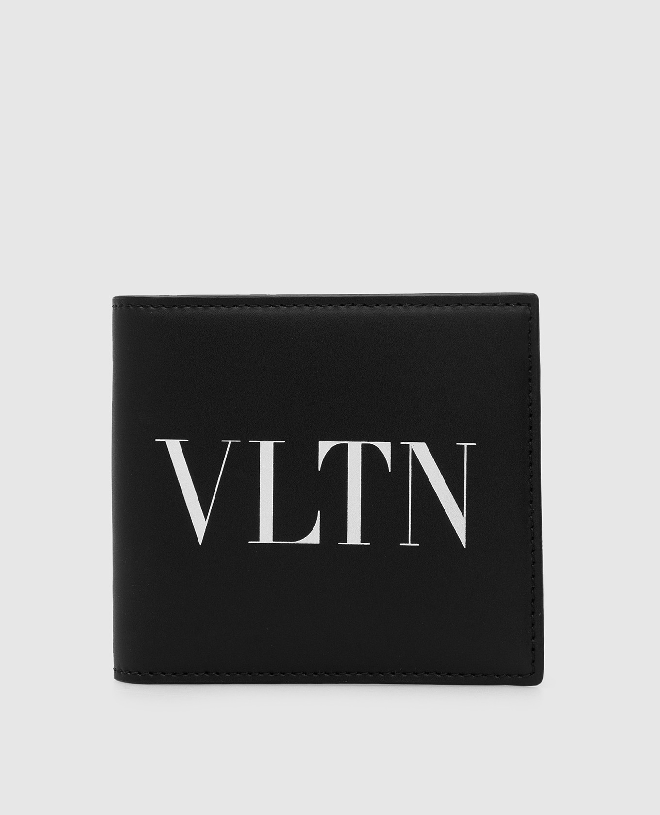 

Кожаное портмоне с логотипом VLTN, Черный, Портмоне