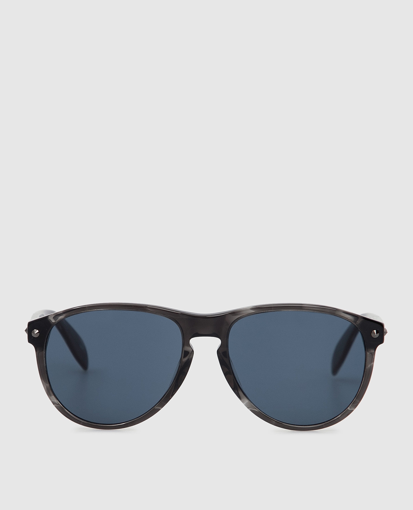 Коричневые солнцезащитные очки Alexander McQueen