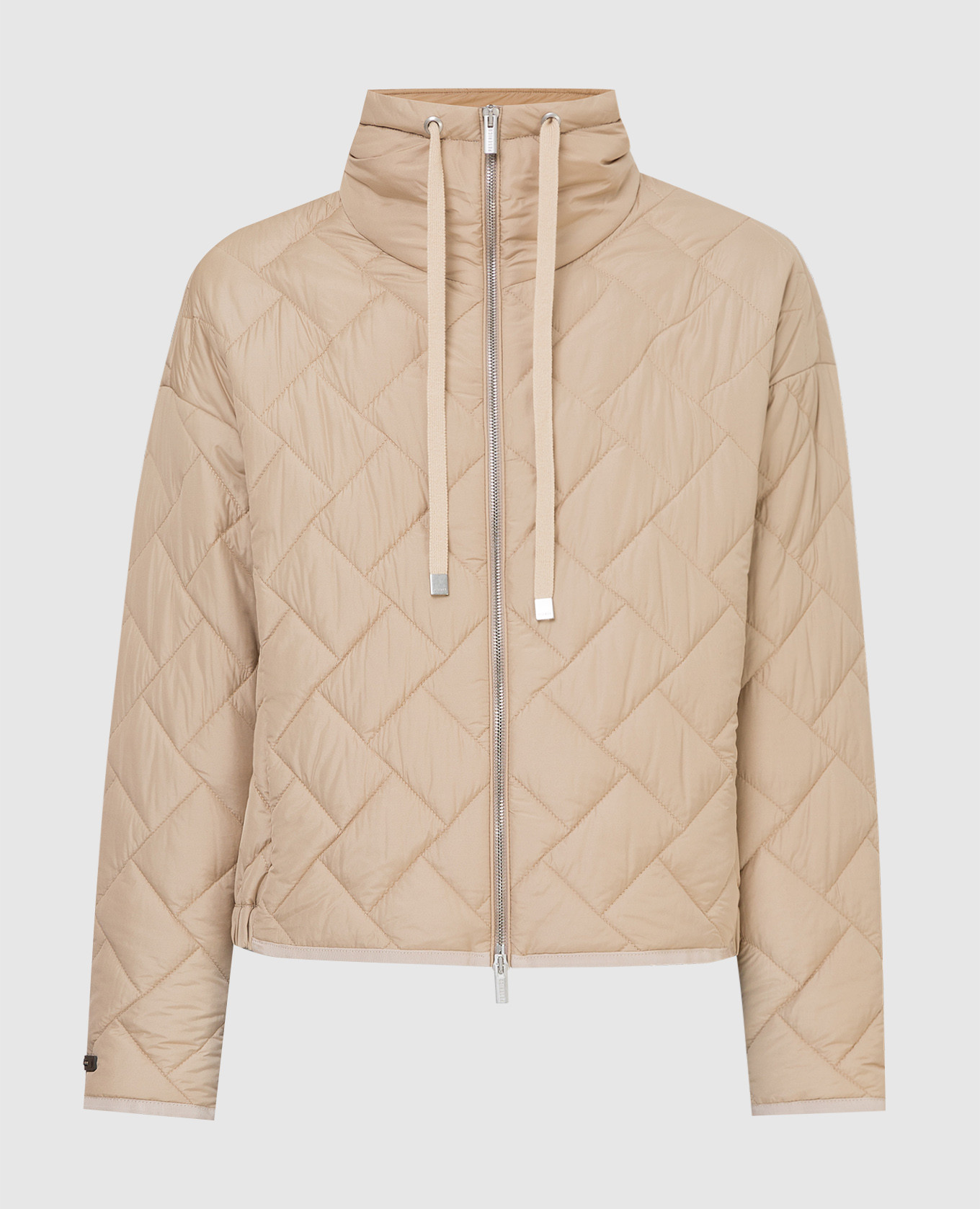 

Бежевая стеганая куртка, Бежевый, Куртки