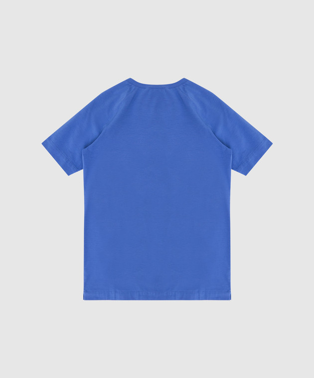 Loro Piana Детская синяя футболка F2FAI0800 изображение 2
