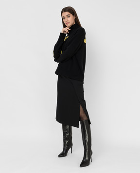 Loro Piana Спідниця з вовни з розрізом FAL8029