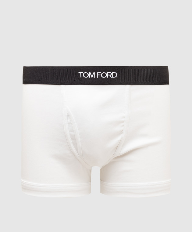 Tom Ford Белые трусы-боксеры с логотипом T4LC31040
