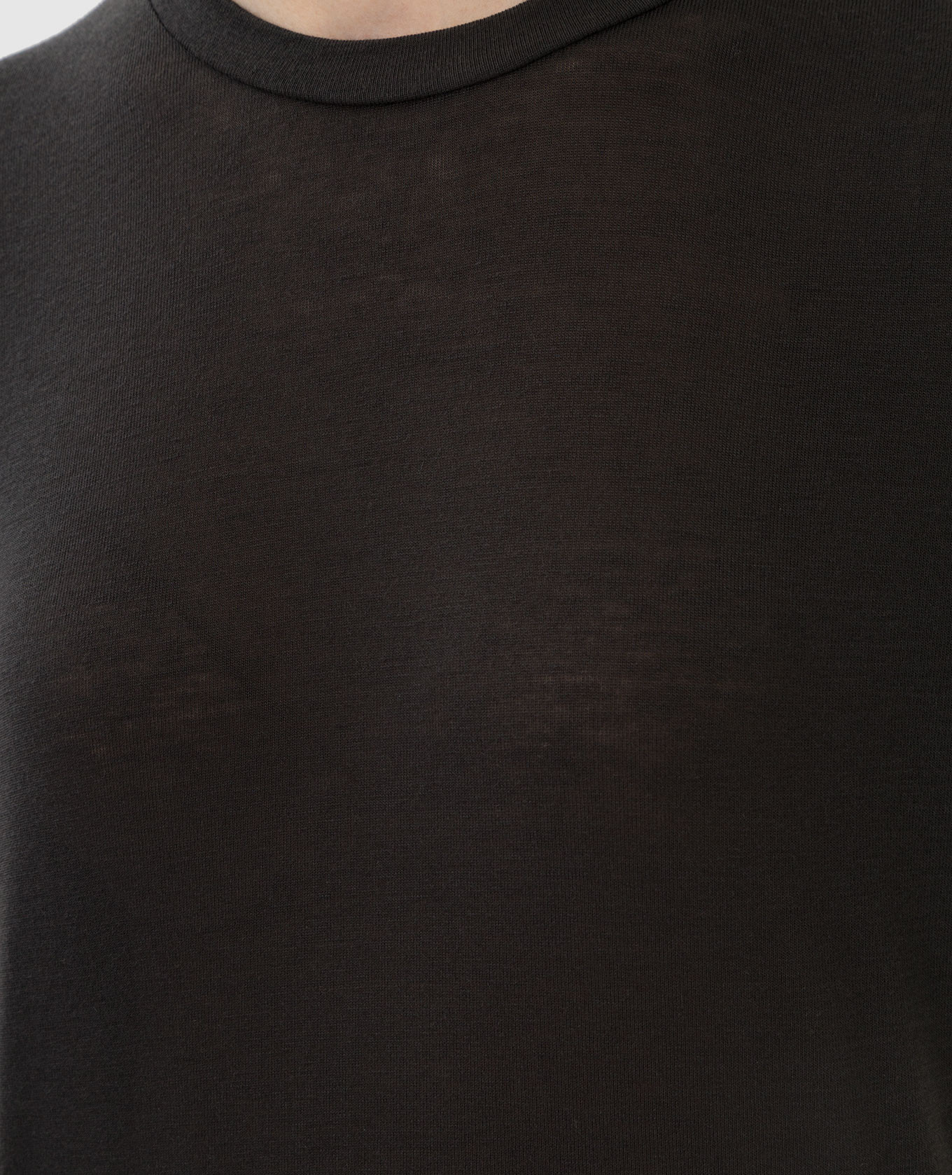 The Row Темно-коричневая футболка Dedolo 5846K386 изображение 5