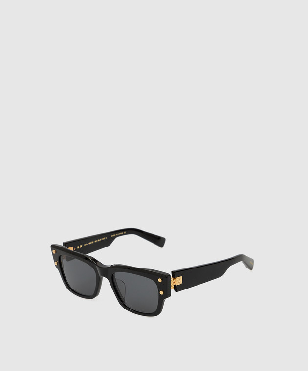 Balmain Черные солнцезащитные очки B-IV BPS118A53 изображение 3