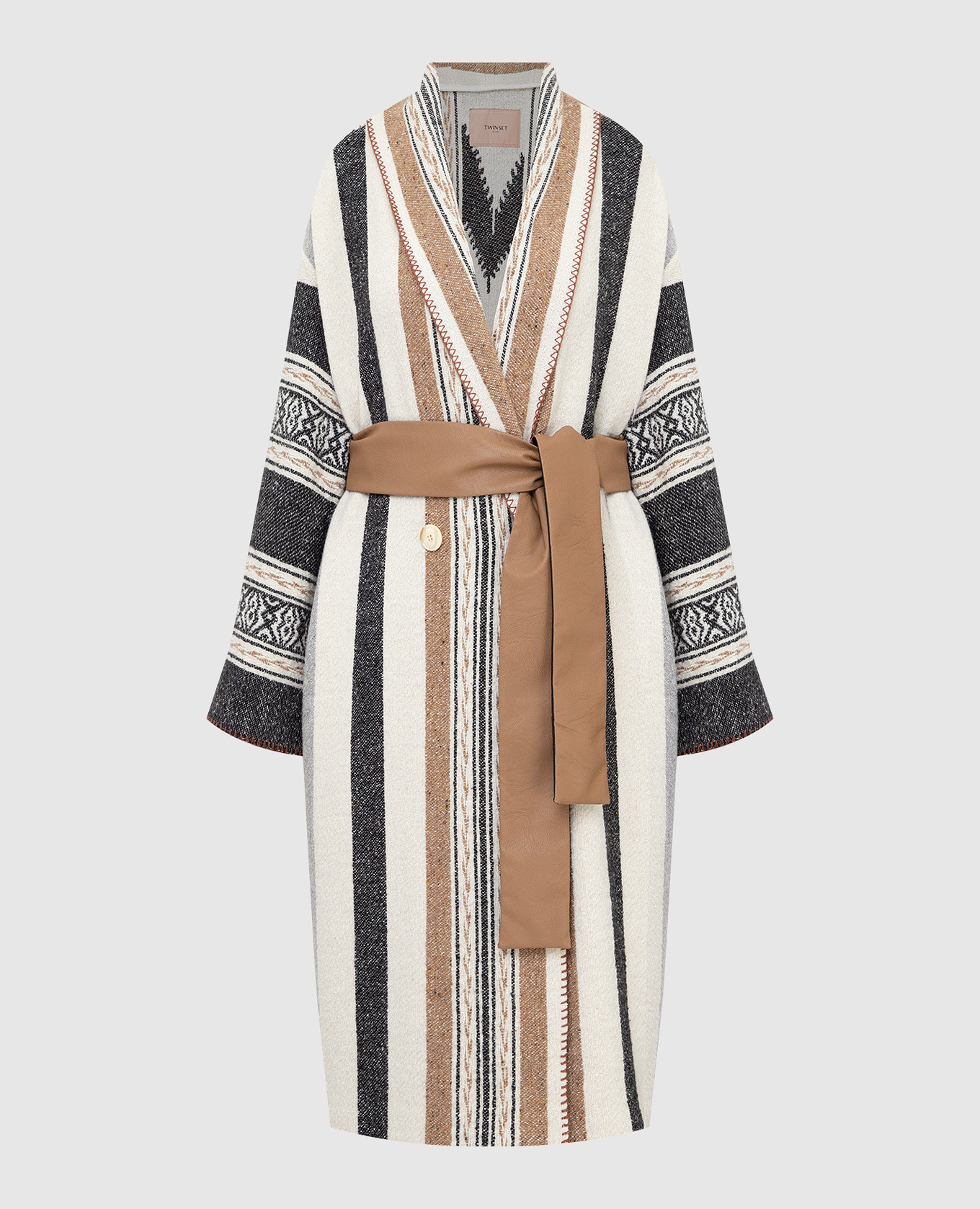 

Пальто Cappotto в узор, Бежевый, Пальто