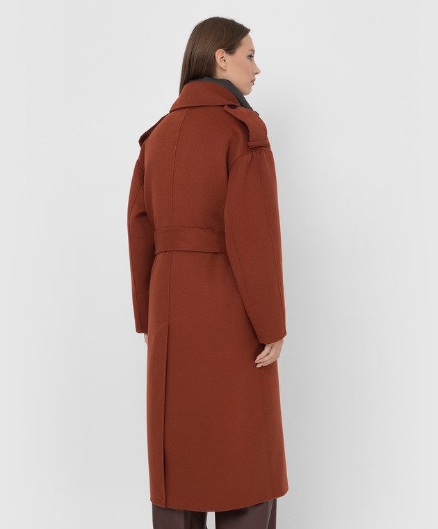 MooRER Комбинированное пальто Rienza из шерсти и кашемира RIENZACW изображение 4