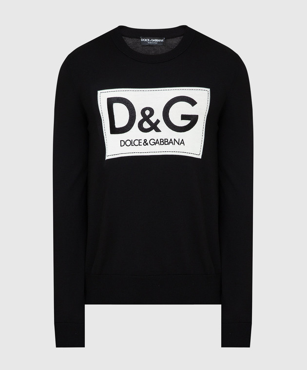 Dolce&Gabbana Джемпер из шерсти с вышивкой логотипа GX514ZJBVE2