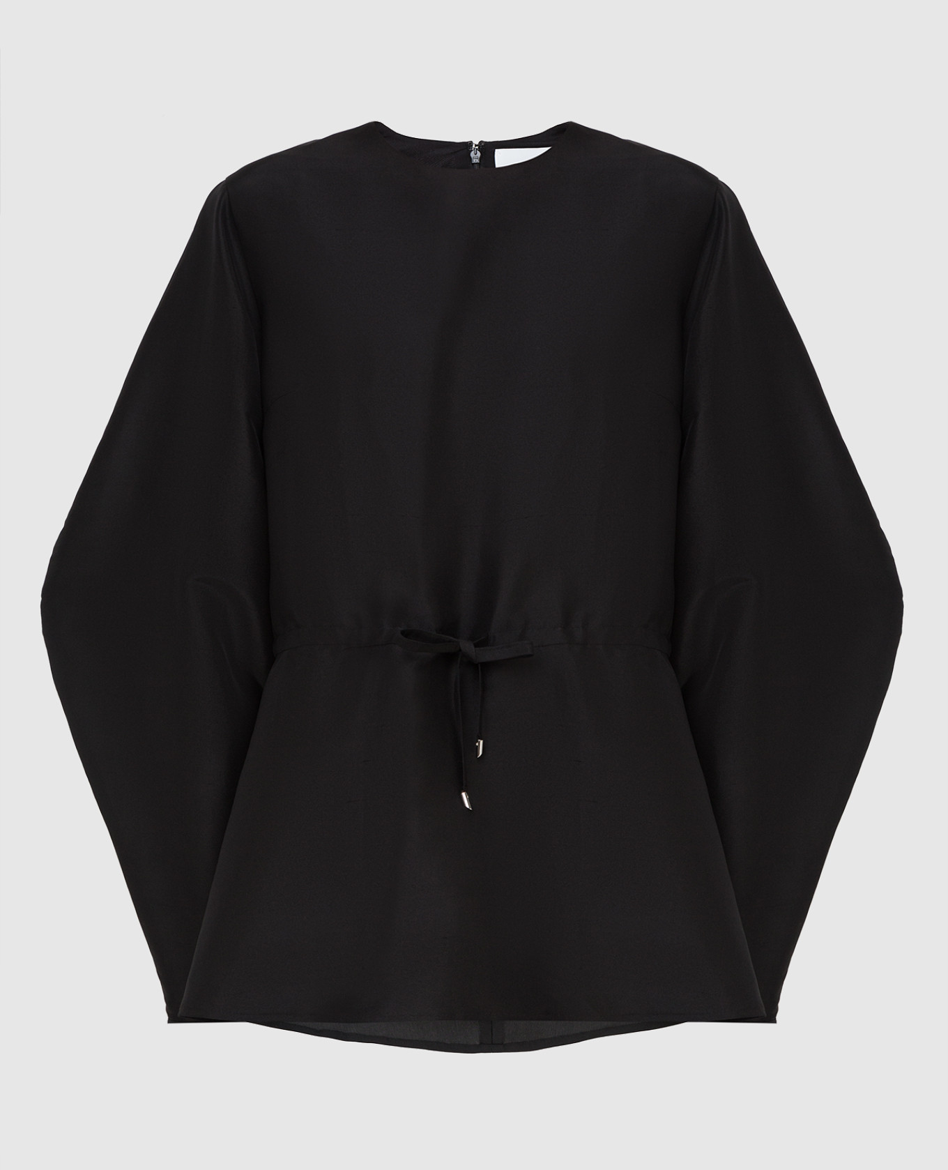 Черная блуза из шелка