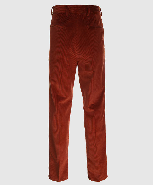 Brunello Cucinelli Терракотовые брюки	 ME233S2100 изображение 2