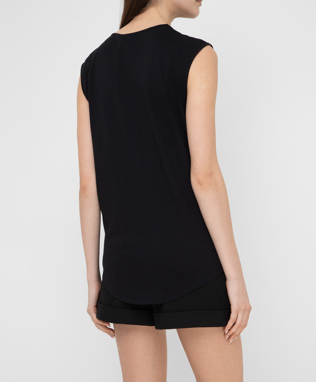 Balmain Черный топ VF11000B020 изображение 4