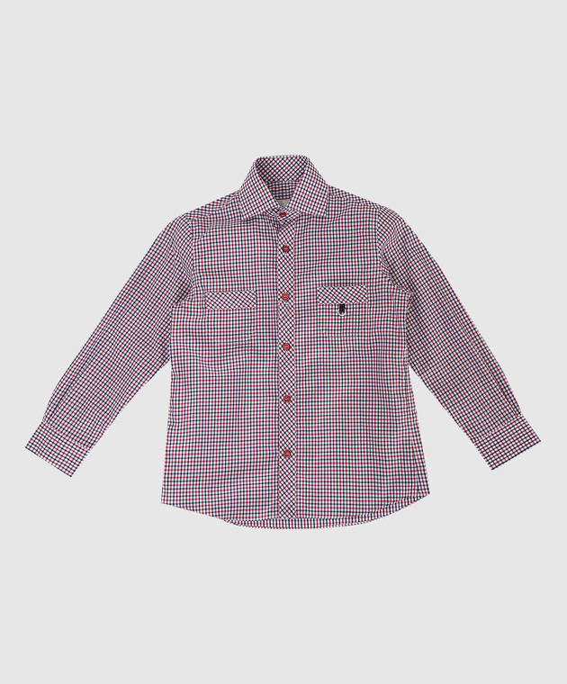 Stefano Ricci Children's checkered shirt YC005331M1716