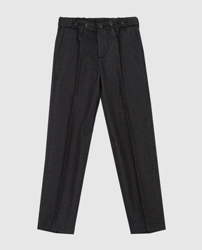 Stefano Ricci Детские темно-серые брюки Y1T090A000EX1752